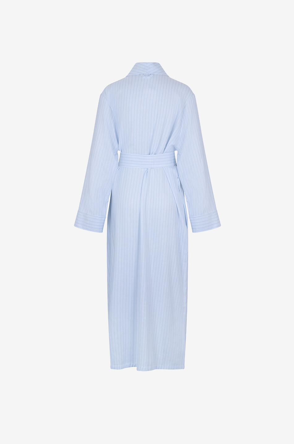 CELESTINE Peignoir long rayé en coton Josie Femme BLEU CLAIR 2