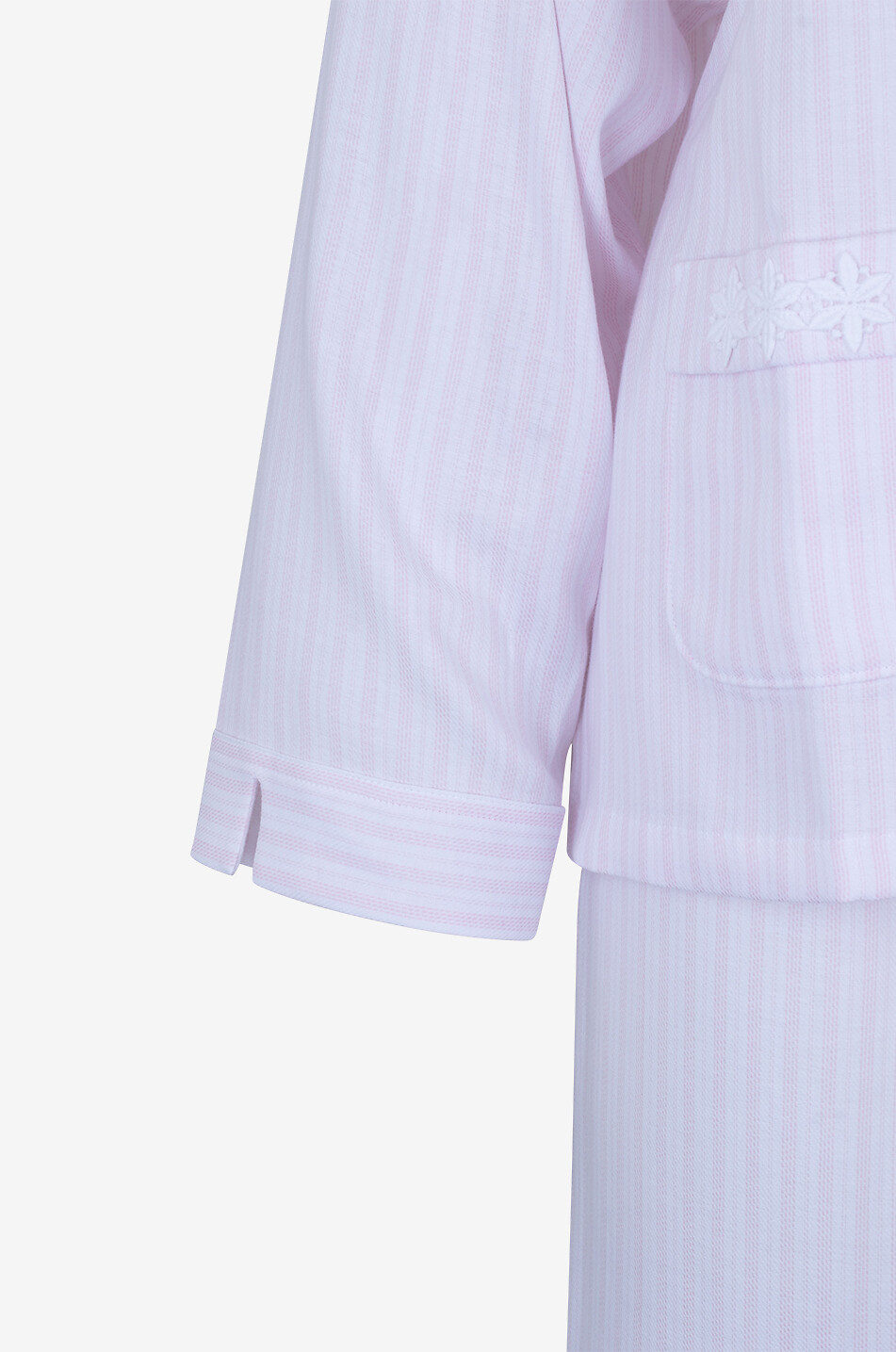 CELESTINE Josie striped cotton pyjama set Women LIGHT PINK 8