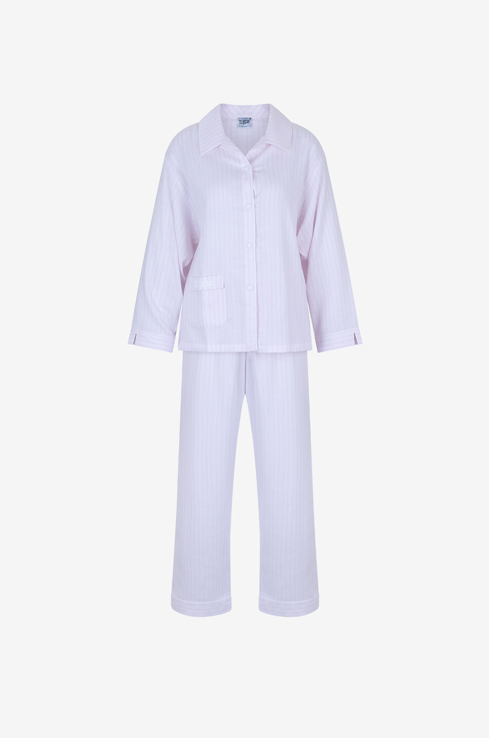 Josie striped cotton pyjama set