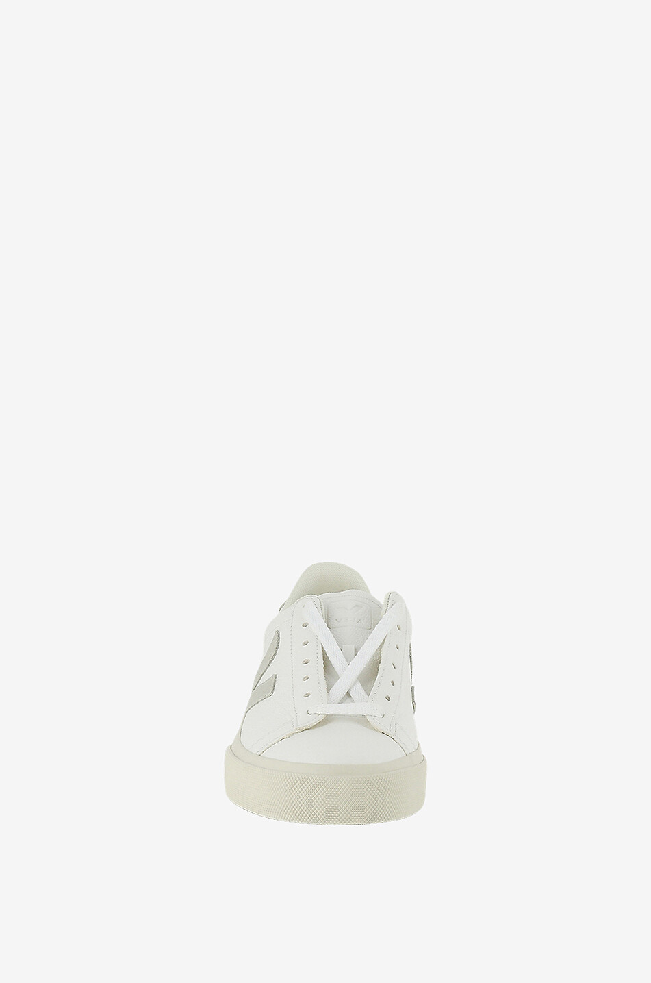 VEJA Flache Schnürsneaker aus Leder Campo Damen WEISS 2