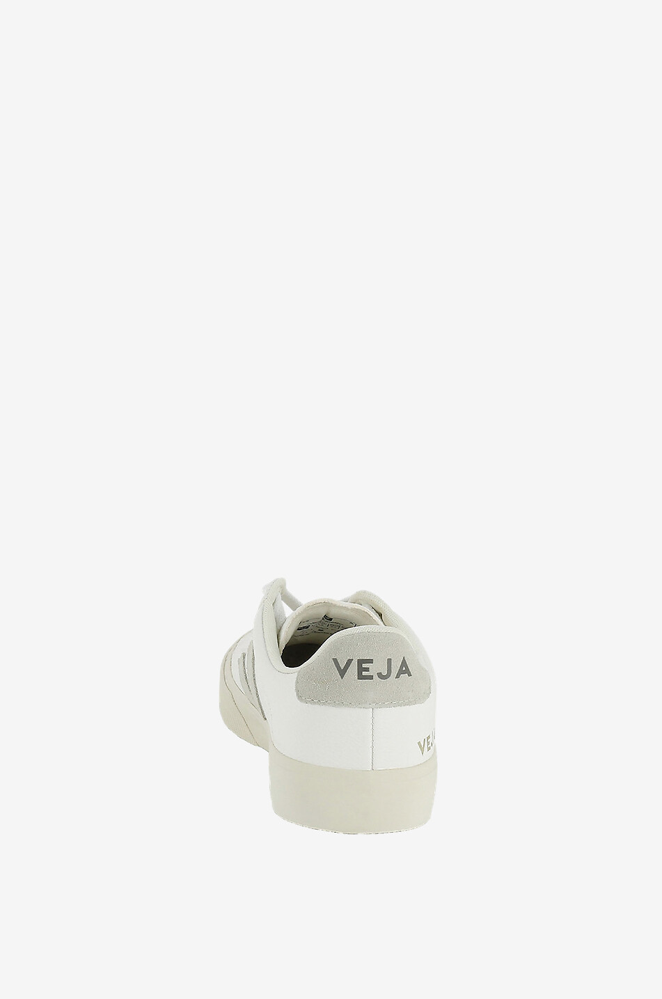 VEJA Flache Schnürsneaker aus Leder Campo Damen WEISS 4