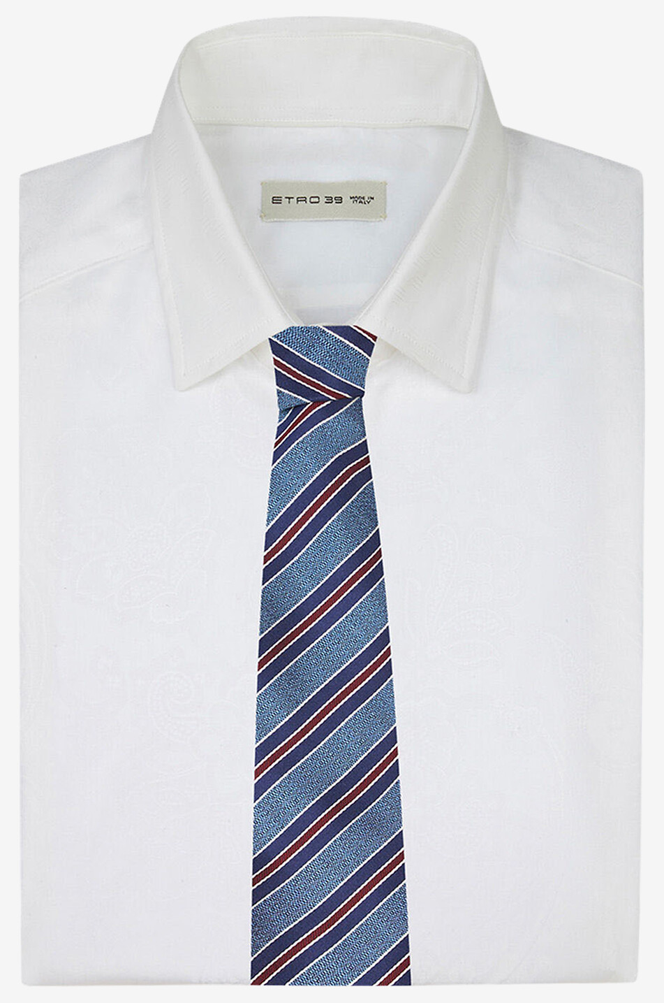 ETRO Seidenjacquard-Krawatte mit Diagonalstreifen Herren HELLBLAU 2