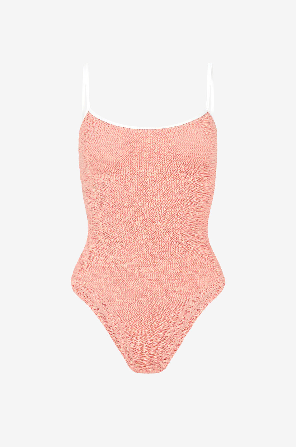 Pamela swimsuit with slim contrasting straps