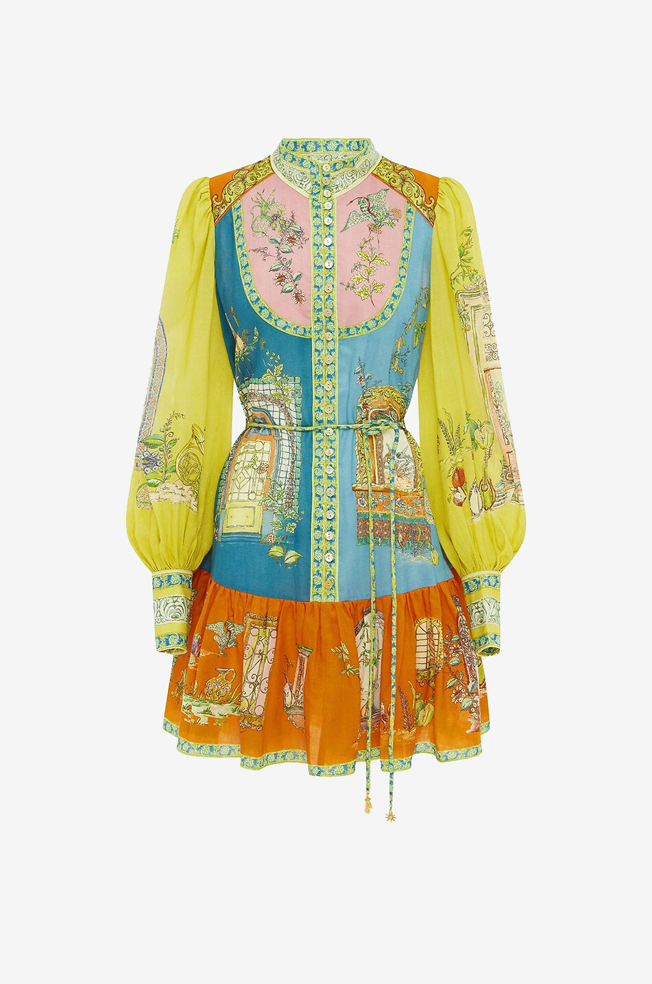 ALEMAIS Ausgestelltes Ramie-Minikleid Monte Damen BUNT 1