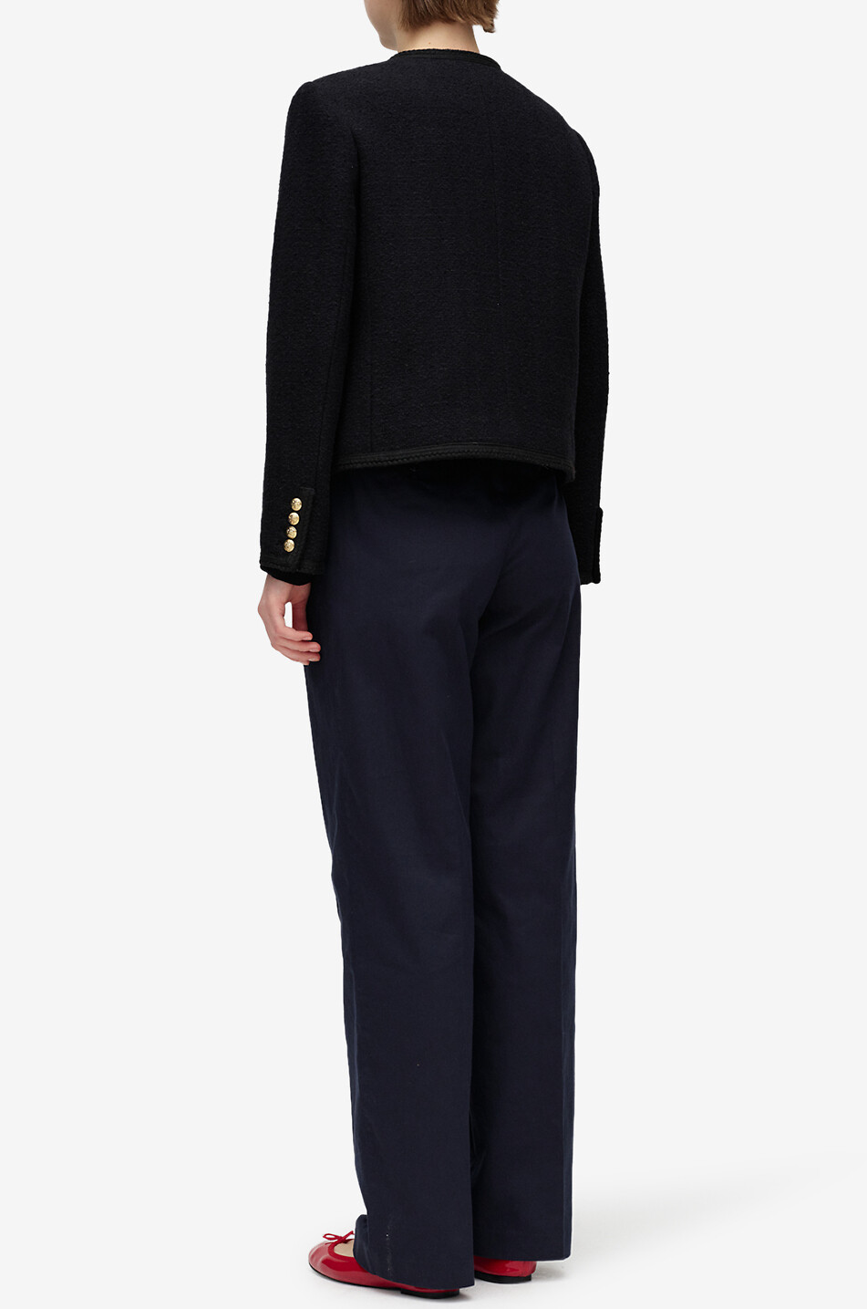 DUNST Bouclé tweed suit jacket Women BLACK 5