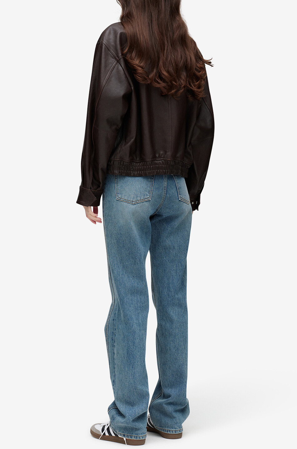 DUNST Faux leather bomber jacket Women BROWN 6
