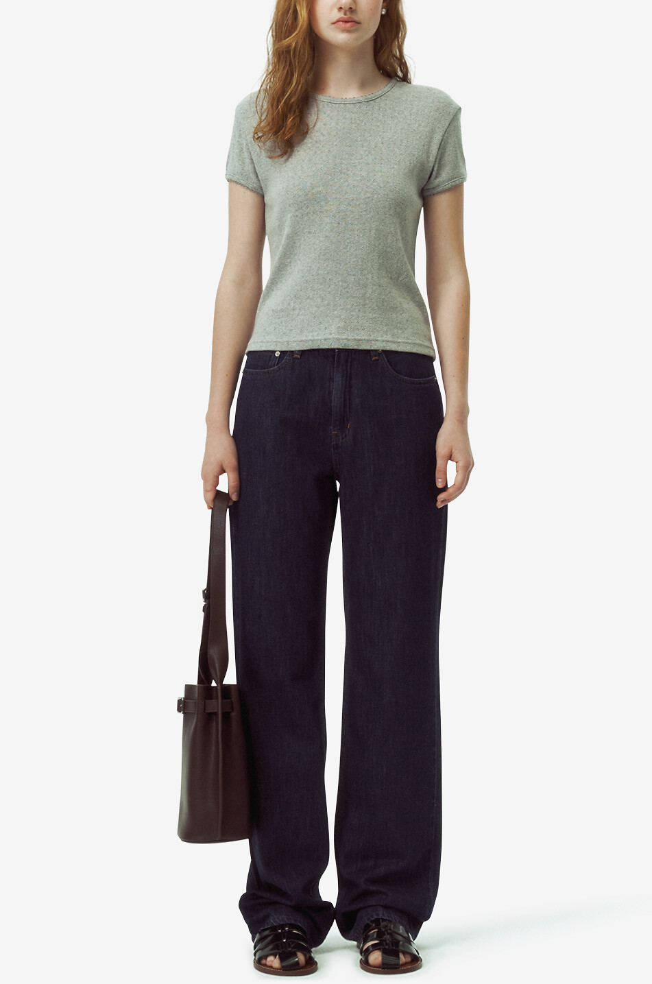 DUNST Dunkle Jeans mit geradem Bein Damen DUNKELBLAU 4