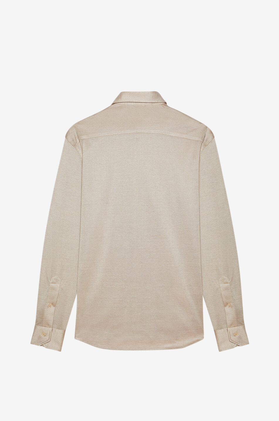 MAURIZIO BALDASSARI Jersey piqué long-sleeved shirt Men Medium beige 2