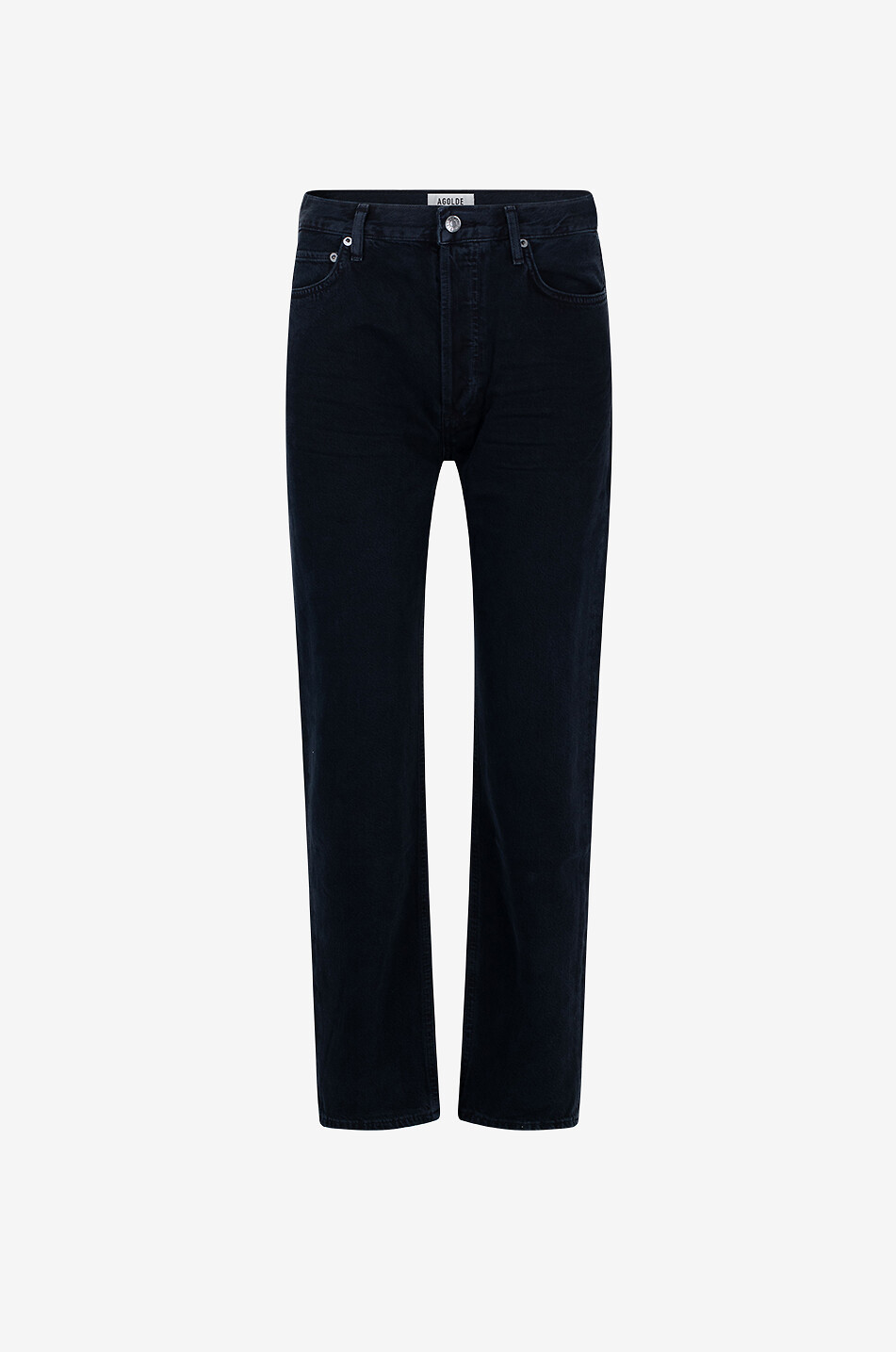 AGOLDE 90's Pinch Waist regenerated cotton straight-leg jeans Women BLACK 1