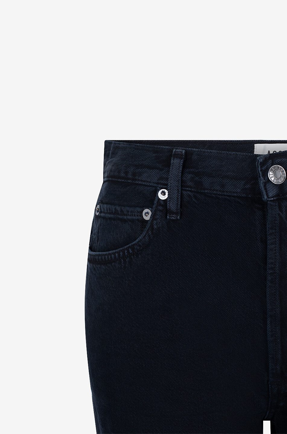 AGOLDE 90's Pinch Waist regenerated cotton straight-leg jeans Women BLACK 7