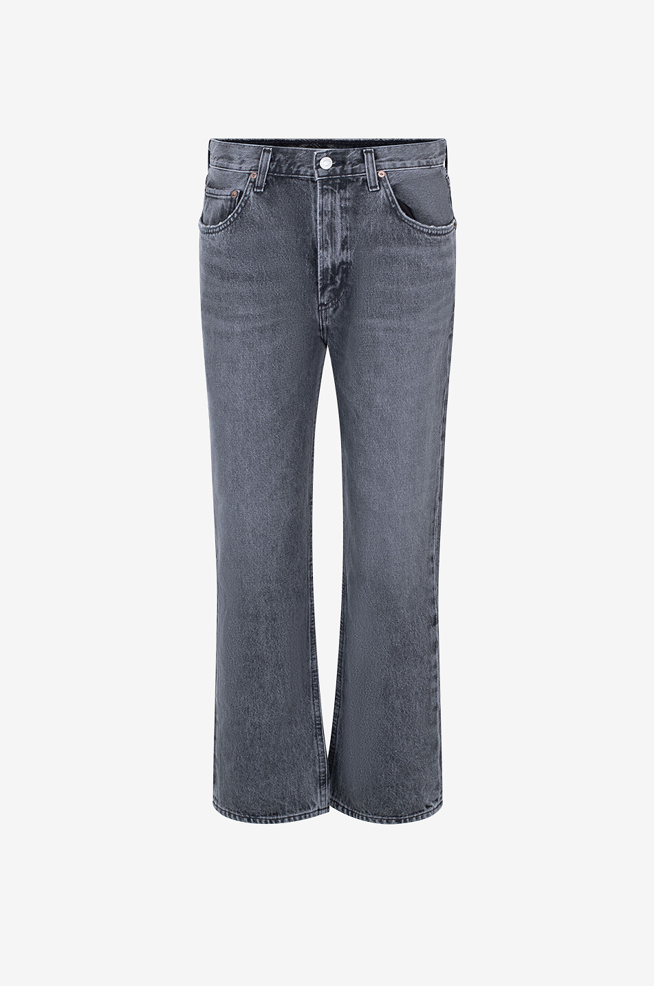 AGOLDE Jean droit en coton régénératif Valen Femme GRIS 1