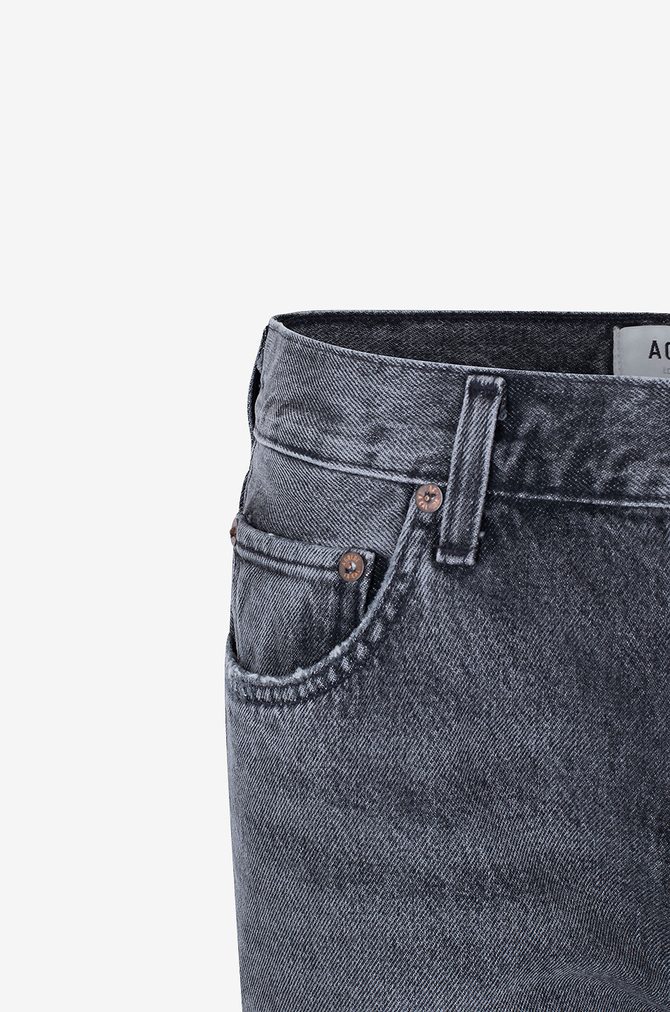 AGOLDE Jean droit en coton régénératif Valen Femme GRIS 7