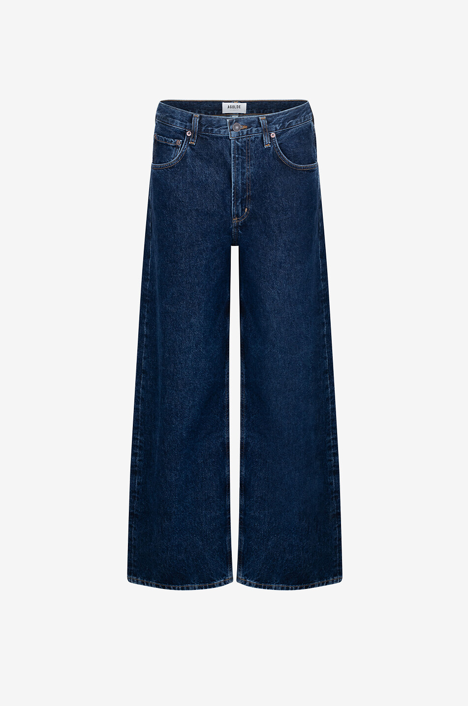 AGOLDE Jean large en coton régénératif Low Curve Femme BLEU FONCE 1