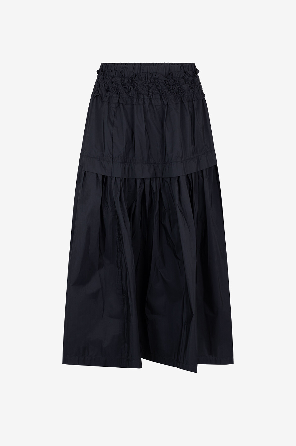 SEA Belen Taffeta cotton long skirt Women BLACK 1