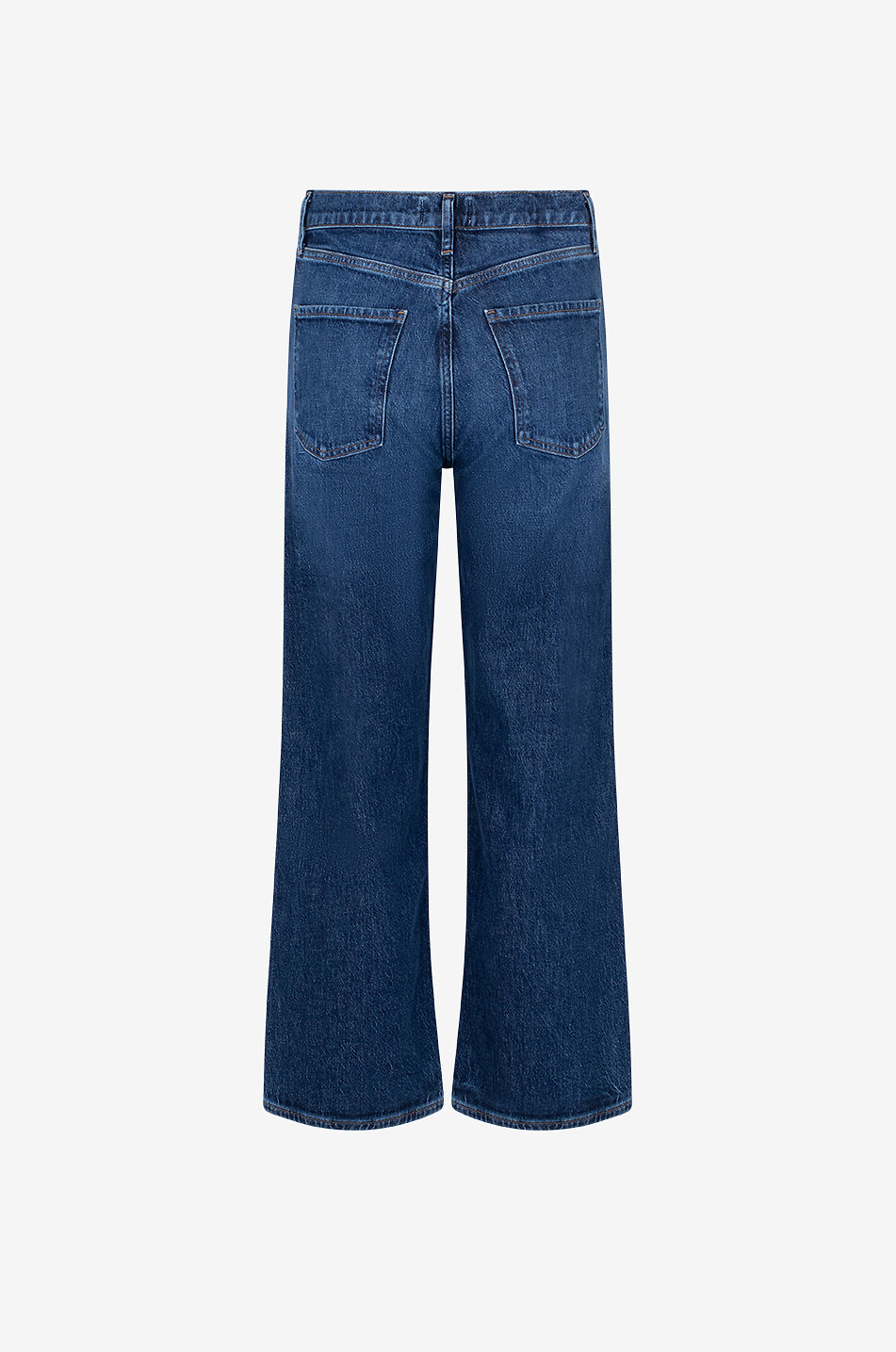 AGOLDE Ren cotton and recycled cotton wide-leg jeans Women DARK BLUE 2