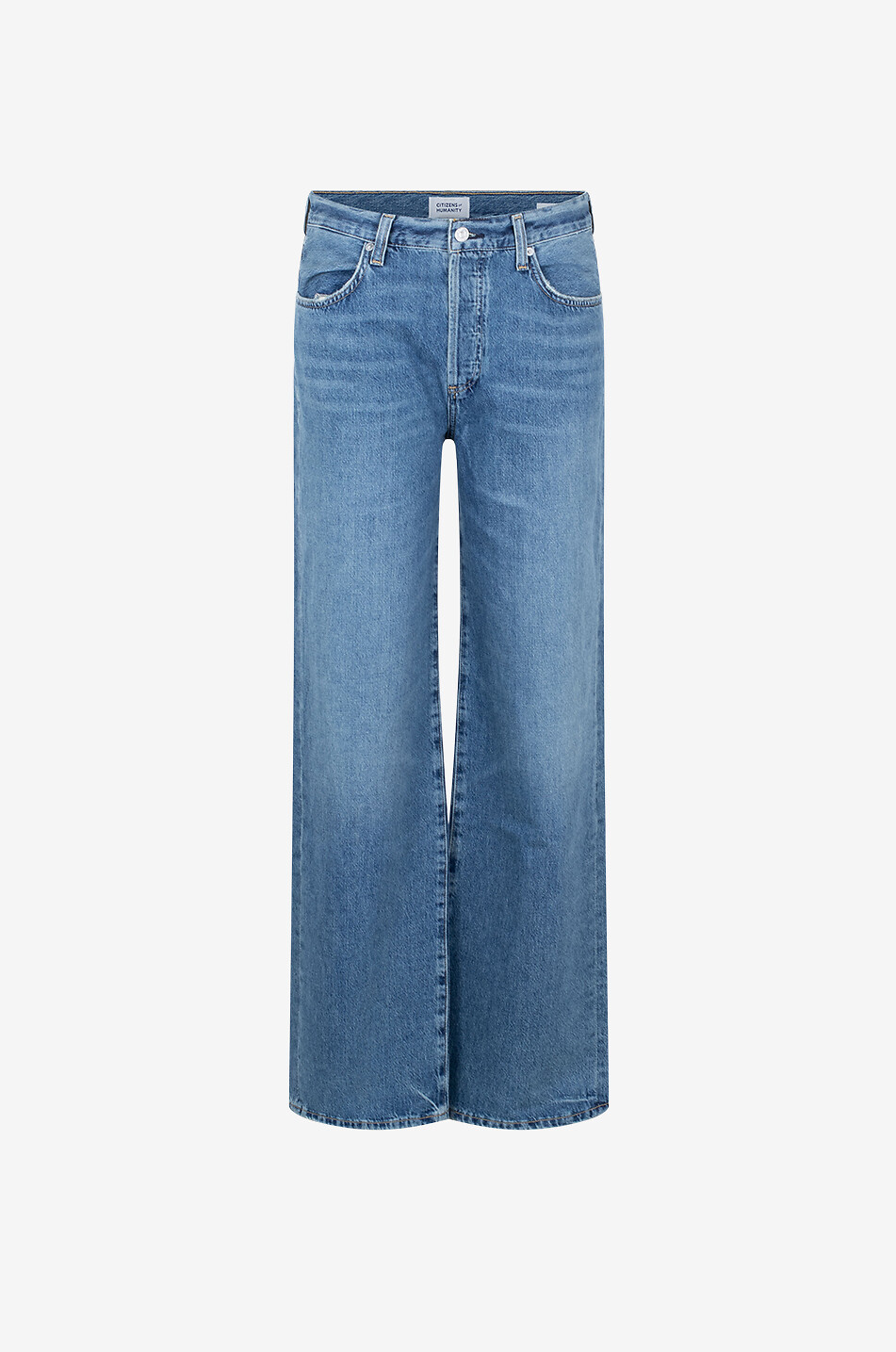 CITIZENS OF HUMANITY Jean large en coton régénératif Annina Femme BLEU 1