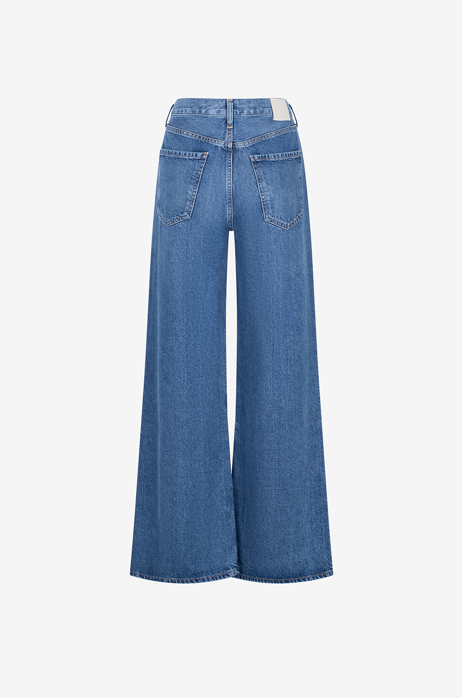 Paloma lyocell and recycled cotton wide-leg jeans
