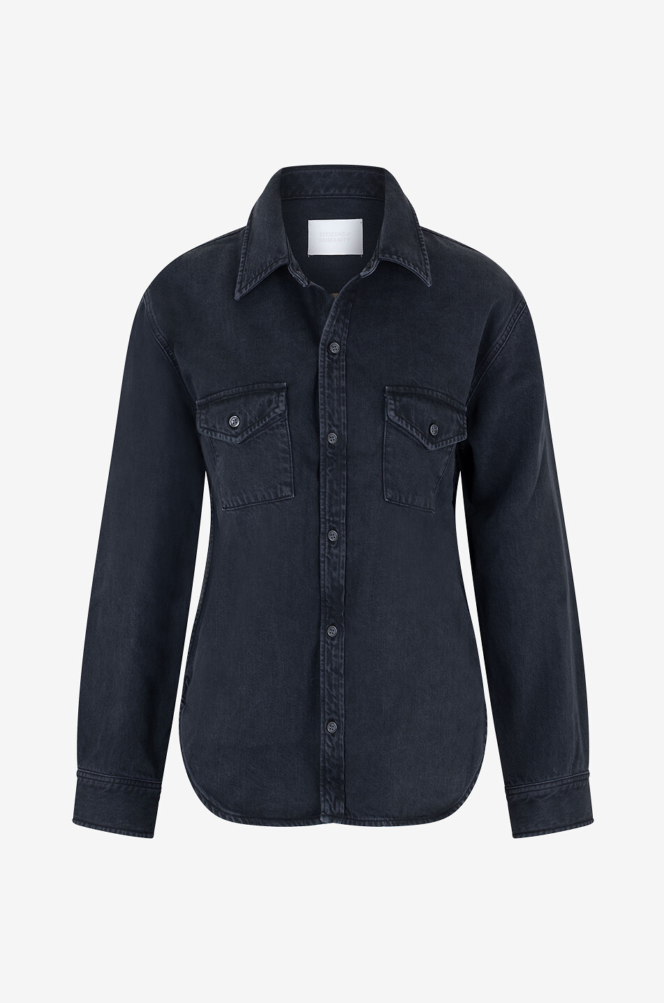 CITIZENS OF HUMANITY Baby Shay denim long-sleeved shirt Women BLACK 1
