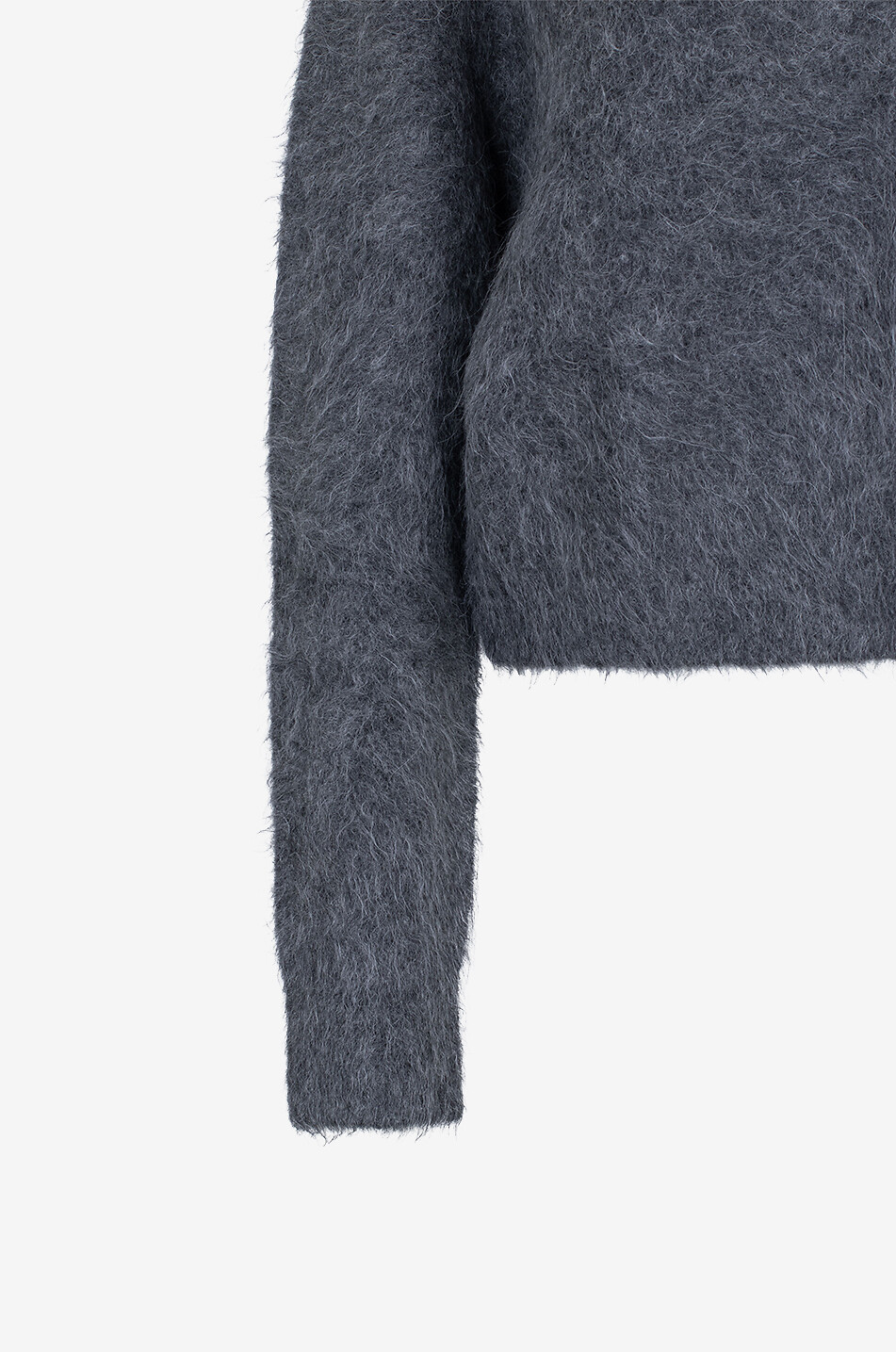 LOULOU STUDIO Ambrose alpaca wool V-neck jumper Women DARK GREY 3