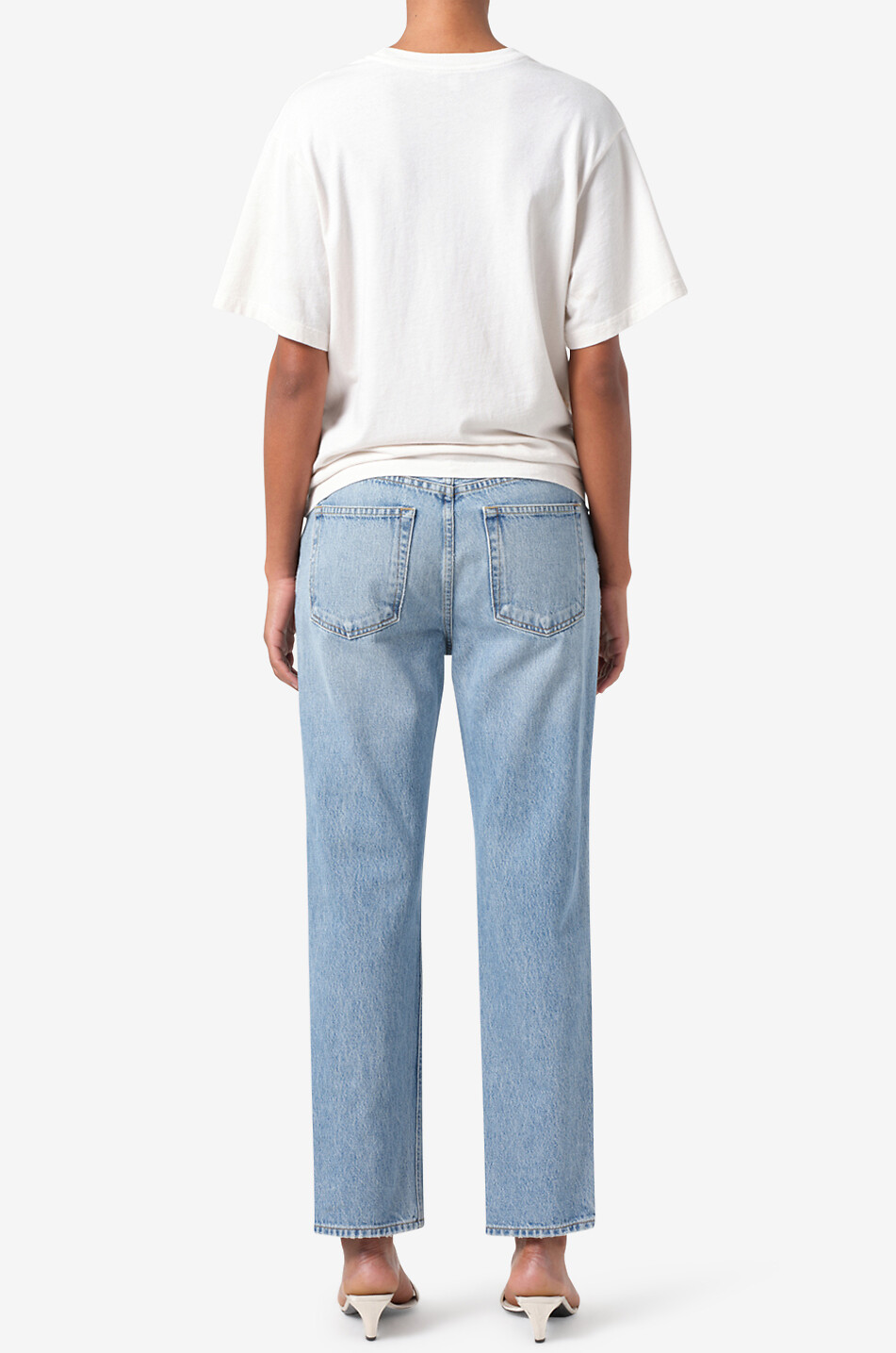 Valen regenerated cotton straight-leg jeans