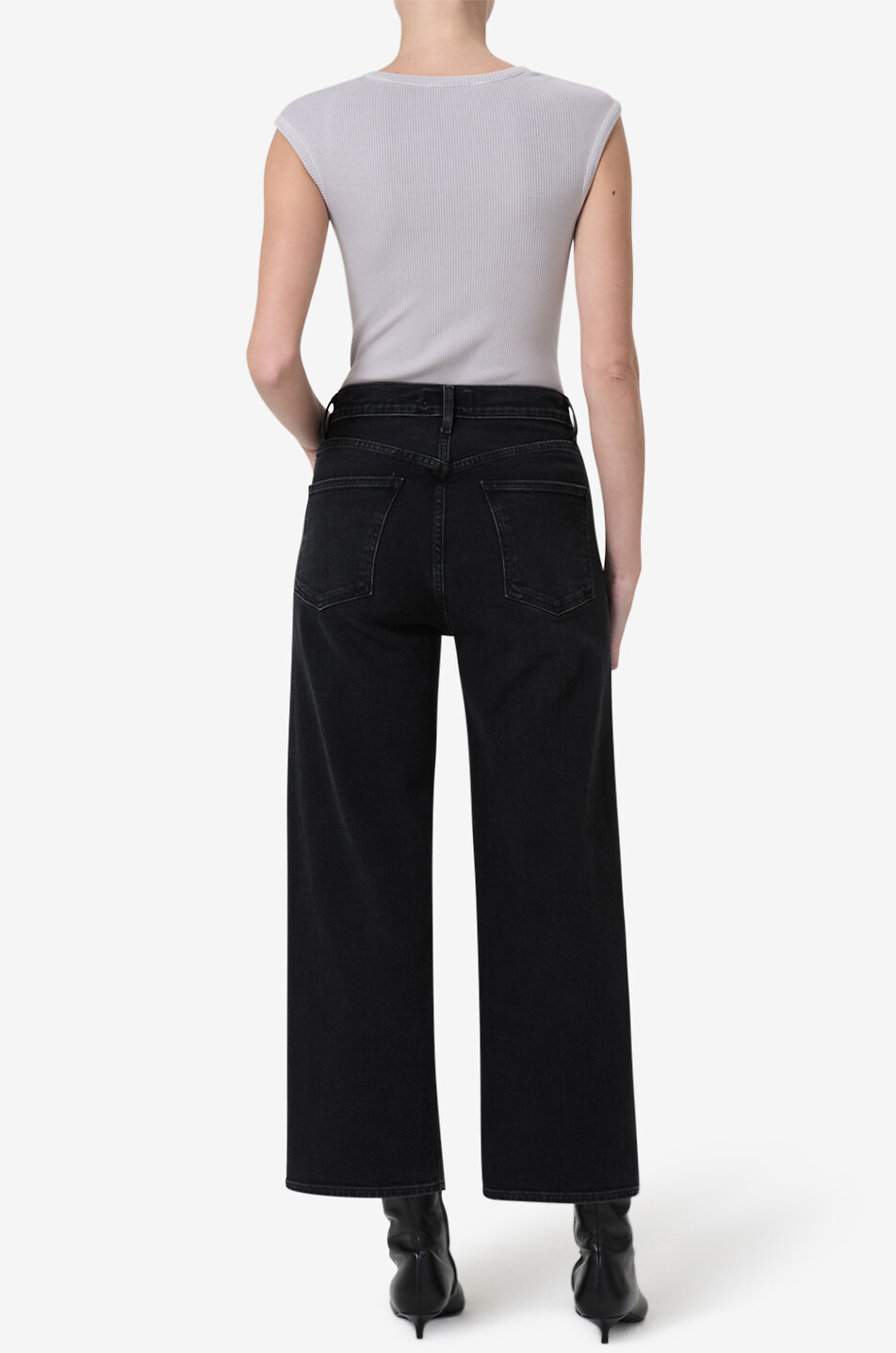 AGOLDE Jeans mit weitem Bein aus regenerativer Baumwolle Ren Damen DUNKELBLAU 5