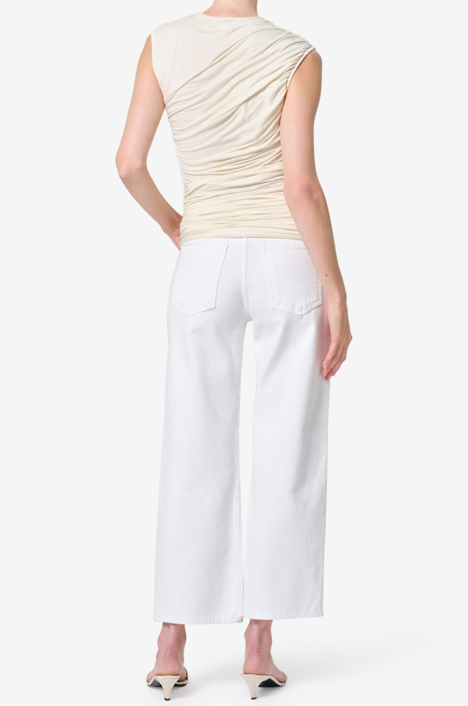 AGOLDE Harper Crop wide-leg jeans Women WHITE 4