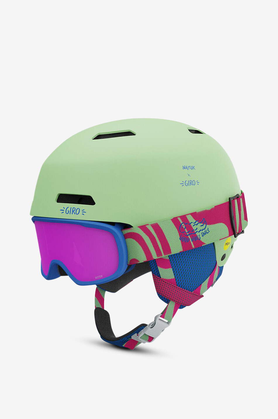 Crüe MIPS ski helmet and ski goggles