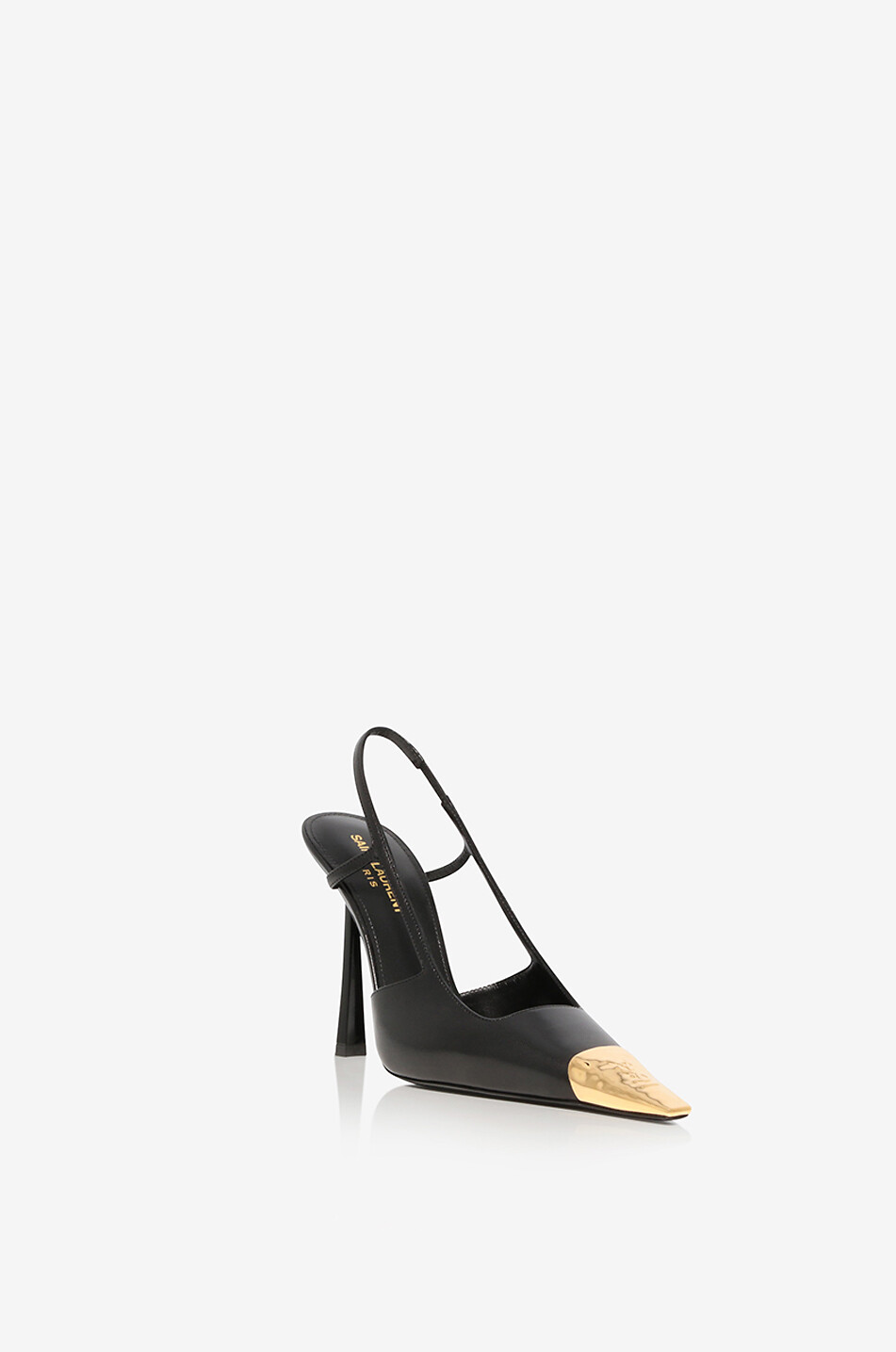 SAINT LAURENT PARIS Jeanne 110 lambskin slingback pumps Women BLACK 1