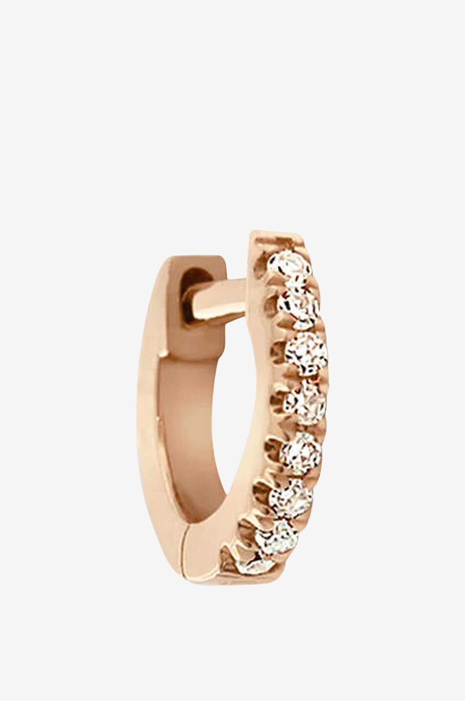 VANRYCKE Mini Piercing Officiel XXS single pink gold and diamond hoop earring Women PINK 1