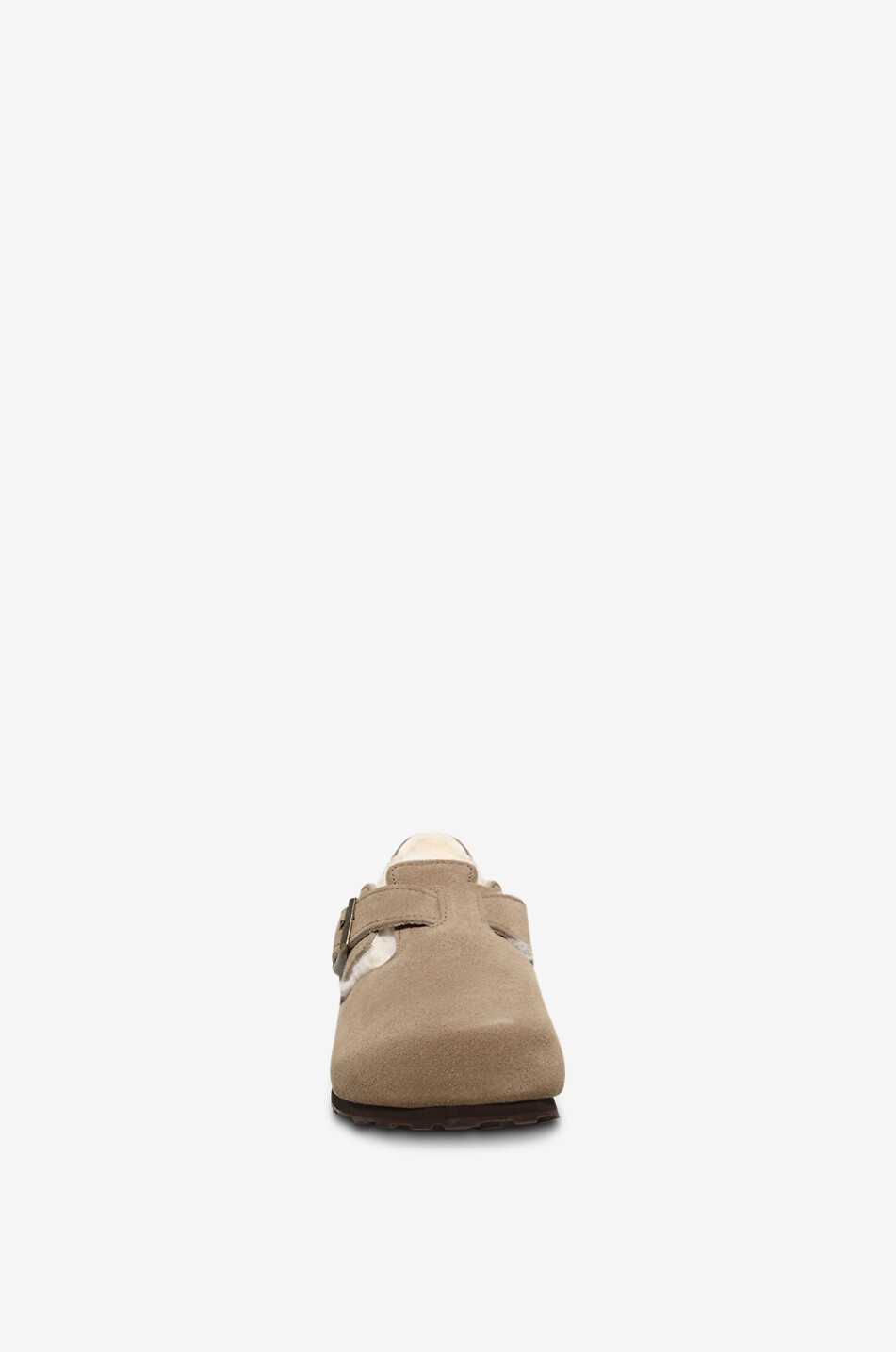 BIRKENSTOCK Clogs aus Wildleder und Shearling London Damen BRAUN 2