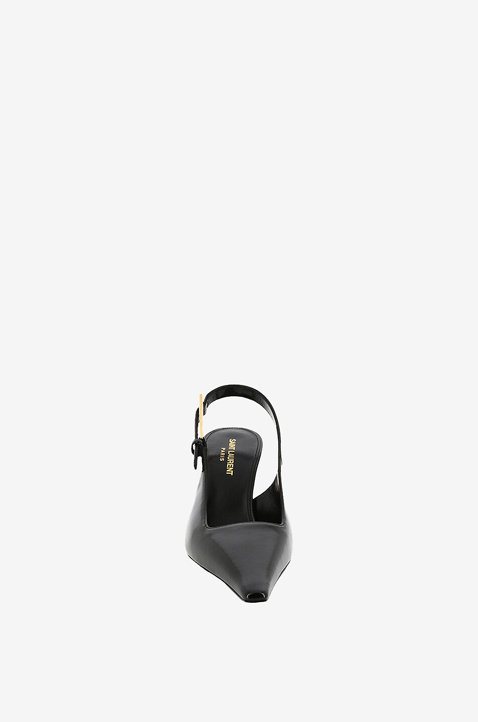 SAINT LAURENT PARIS Slingback-Pumps aus Leder Lee 75 Damen SCHWARZ 2