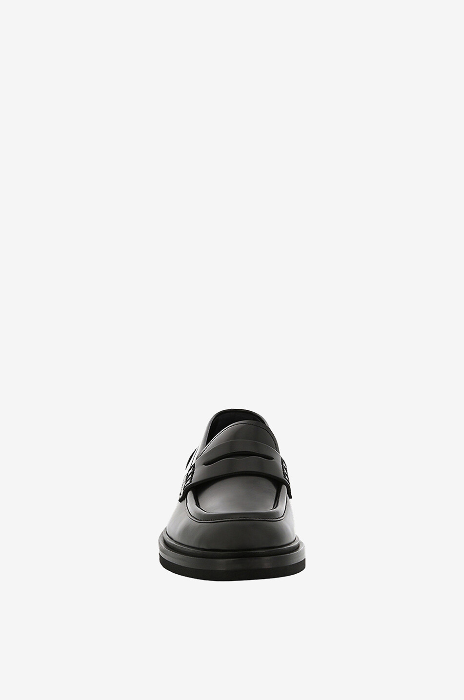 DOLCE & GABBANA Mocassins en cuir brillant Altavilla Femme NOIR 2