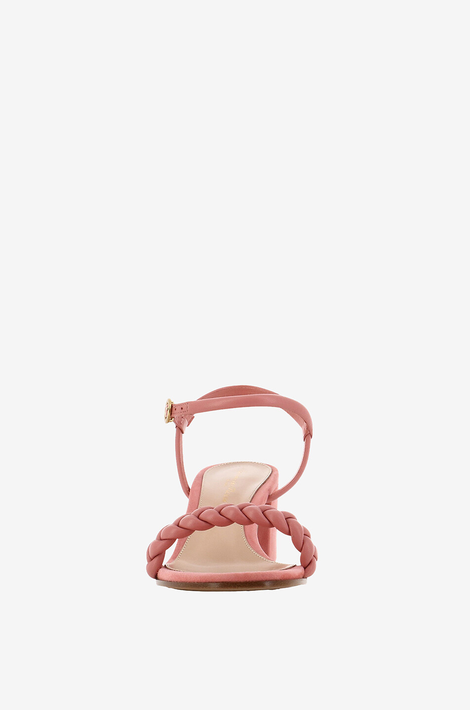 GIANVITO ROSSI Blockabsatz-Sandalen aus Wild- und Glattleder Cruz 60 Damen ROSA 2