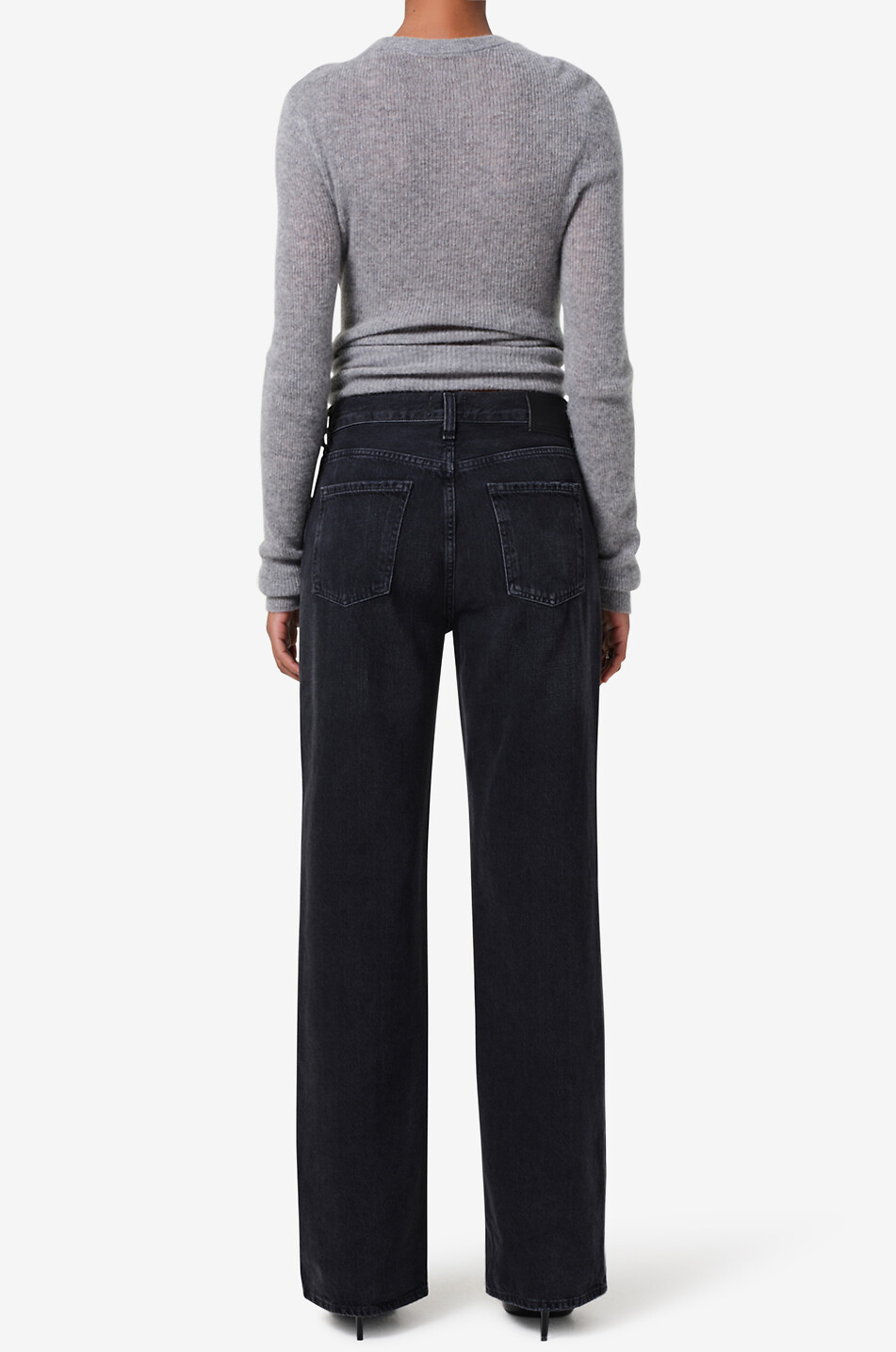 CITIZENS OF HUMANITY Jeans mit weitem Bein aus regenerativer Baumwolle Annina Damen SCHWARZ 5