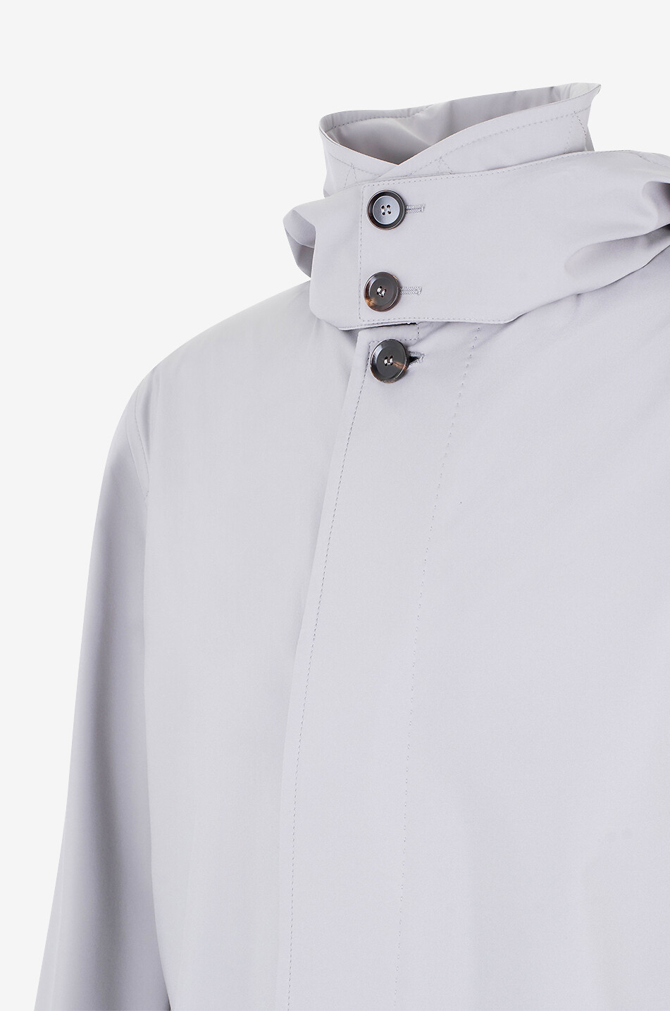 BRIONI Regenmantel mit Kapuze Herren HELLGRAU 3