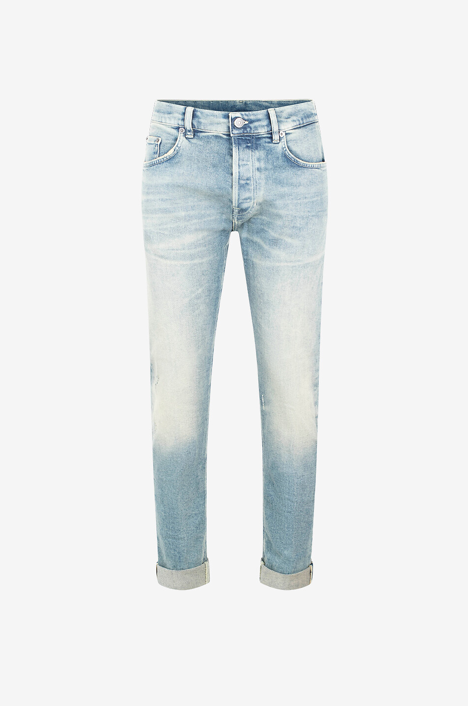 Ausgewaschene Slim-Fit-Jeans Icon