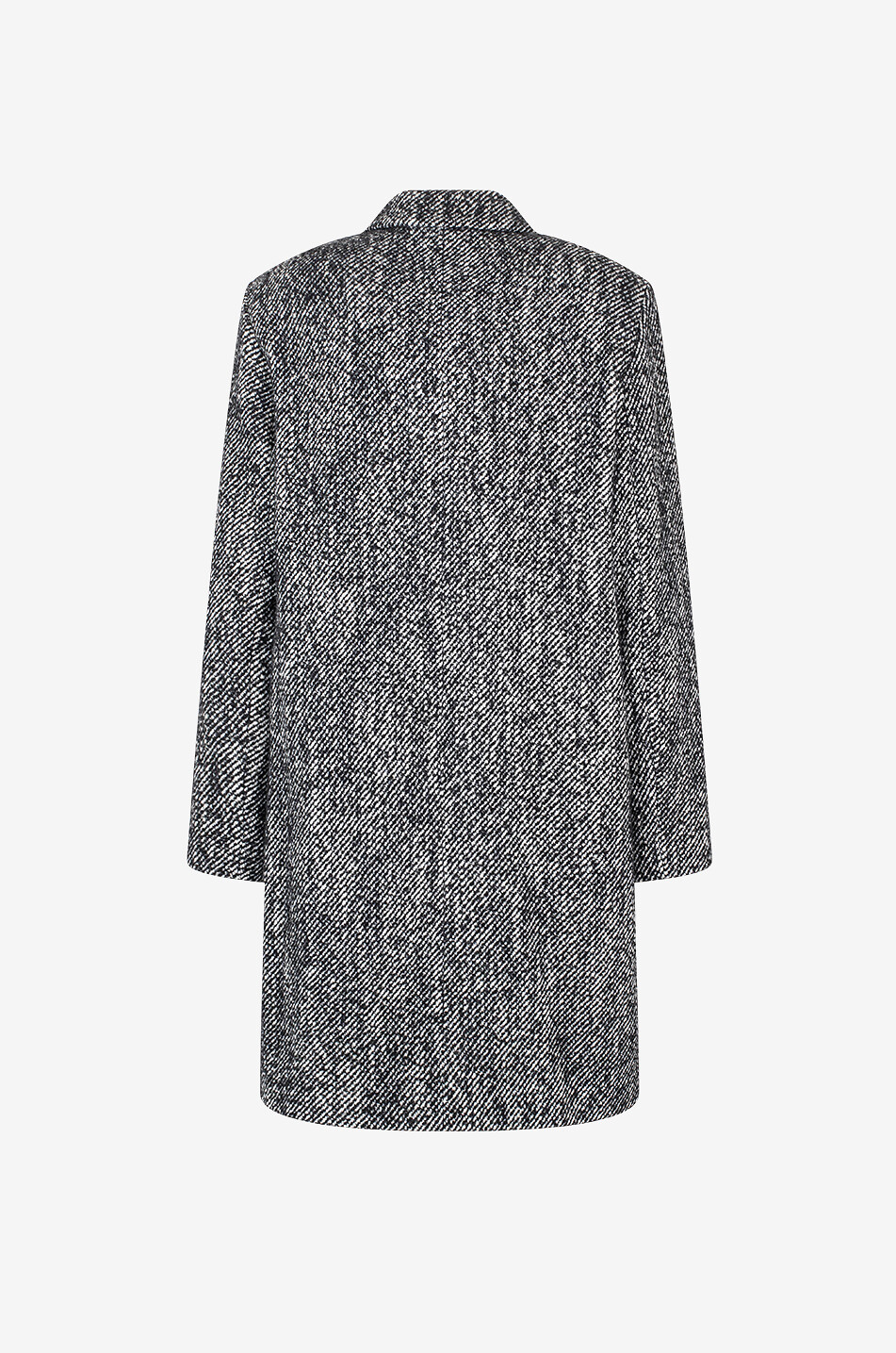 NN07 Manteau en laine à chevrons Franco Homme NOIR 2