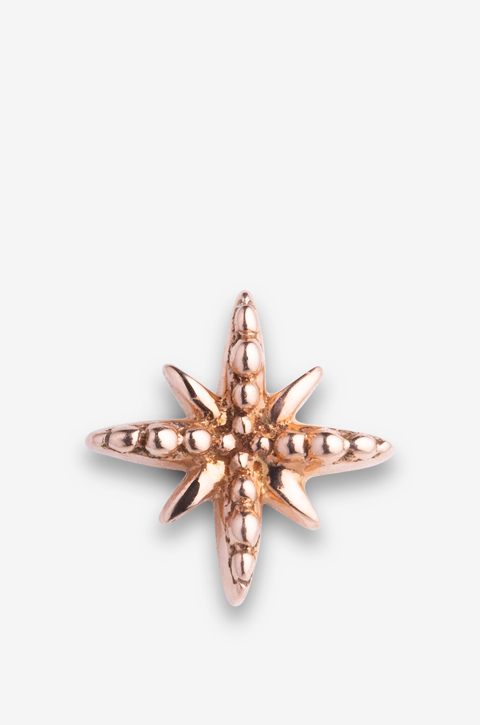 AVINAS Ohr-Piercing aus Roségold und Diamant Star Damen ROSA 1