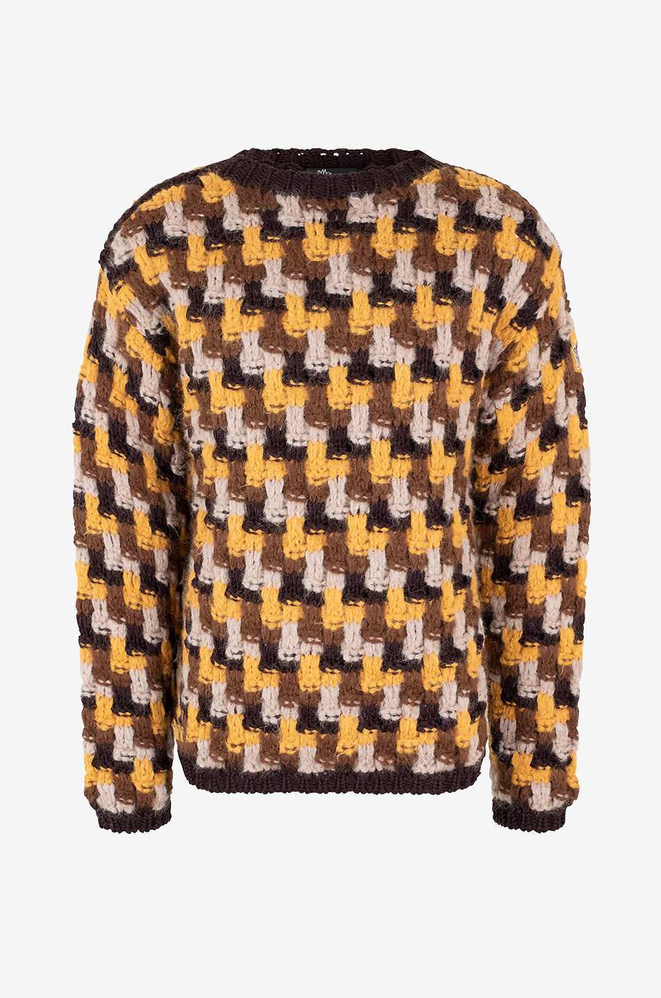 MONCLER GRENOBLE Après-Ski loose wool and alpaca jumper Men MULTI COLOURED 1