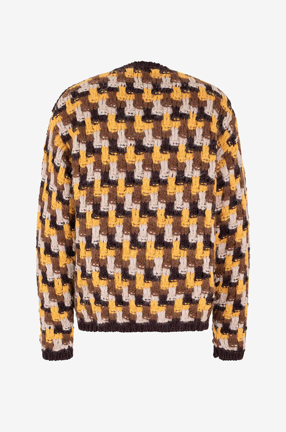 MONCLER GRENOBLE Après-Ski loose wool and alpaca jumper Men MULTI COLOURED 2