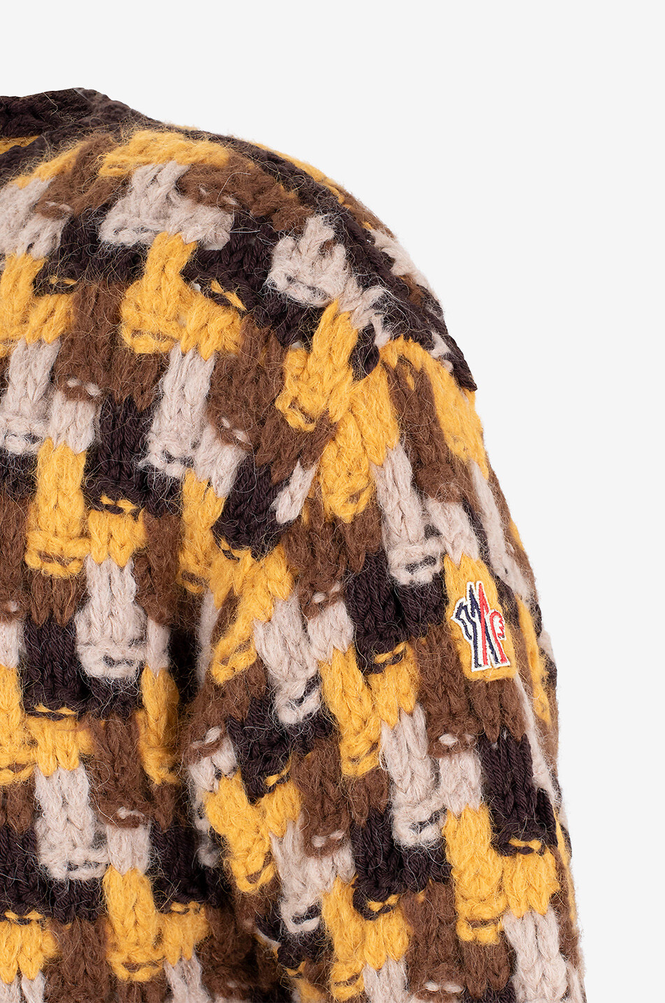 MONCLER GRENOBLE Après-Ski loose wool and alpaca jumper Men MULTI COLOURED 3
