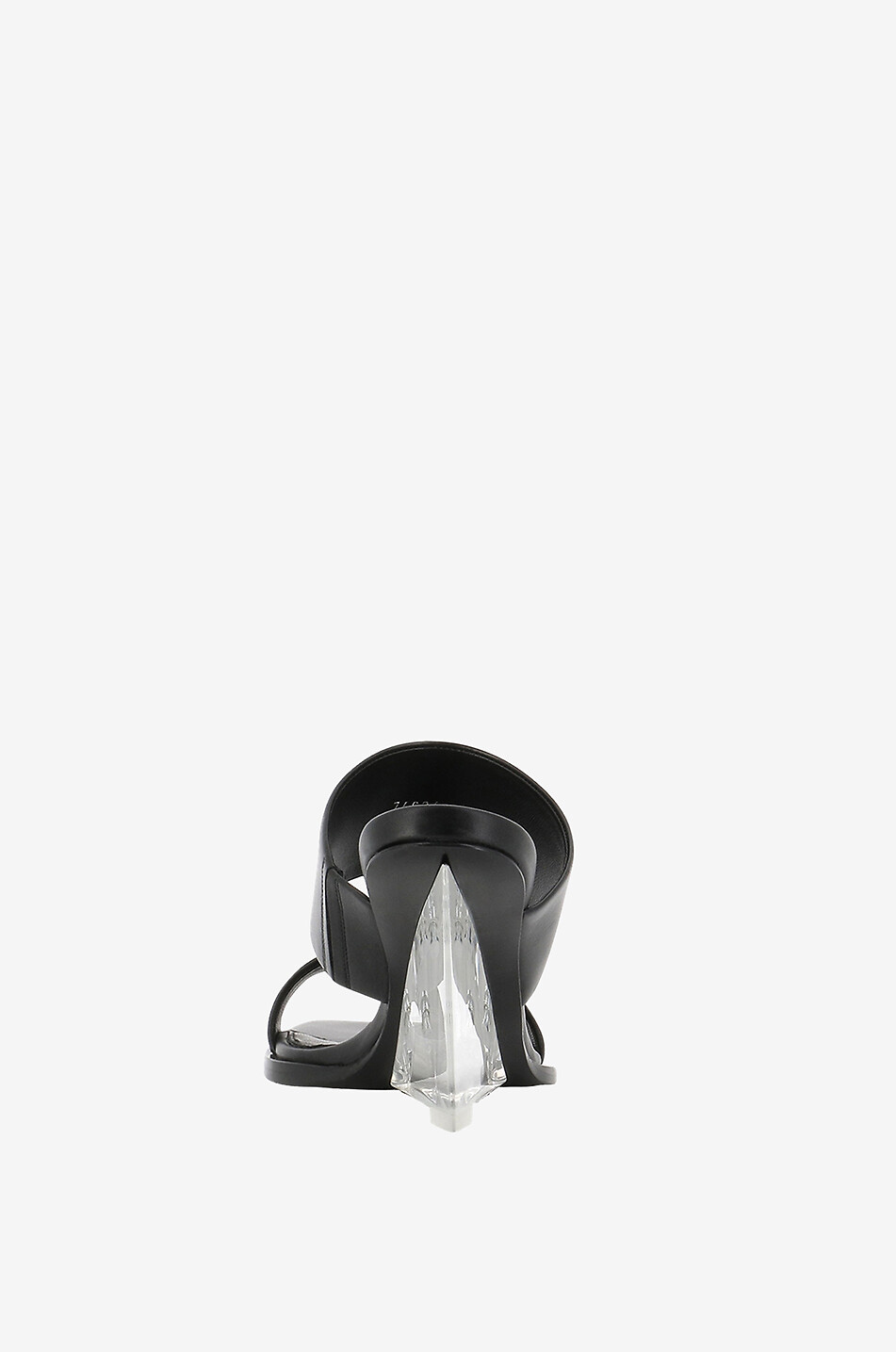 Mules compensées en cuir lisse Shard 80