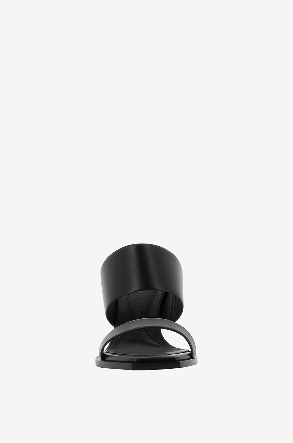 Mules compensées en cuir lisse Shard 80