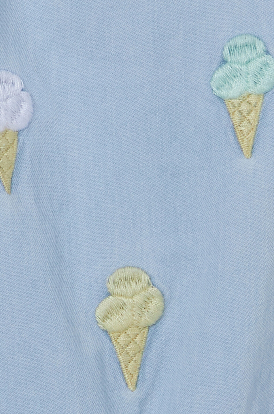 STELLA McCARTNEY KID Pantalon de jogging en chambray bébé Ice Cream Bébé BLEU CLAIR 2