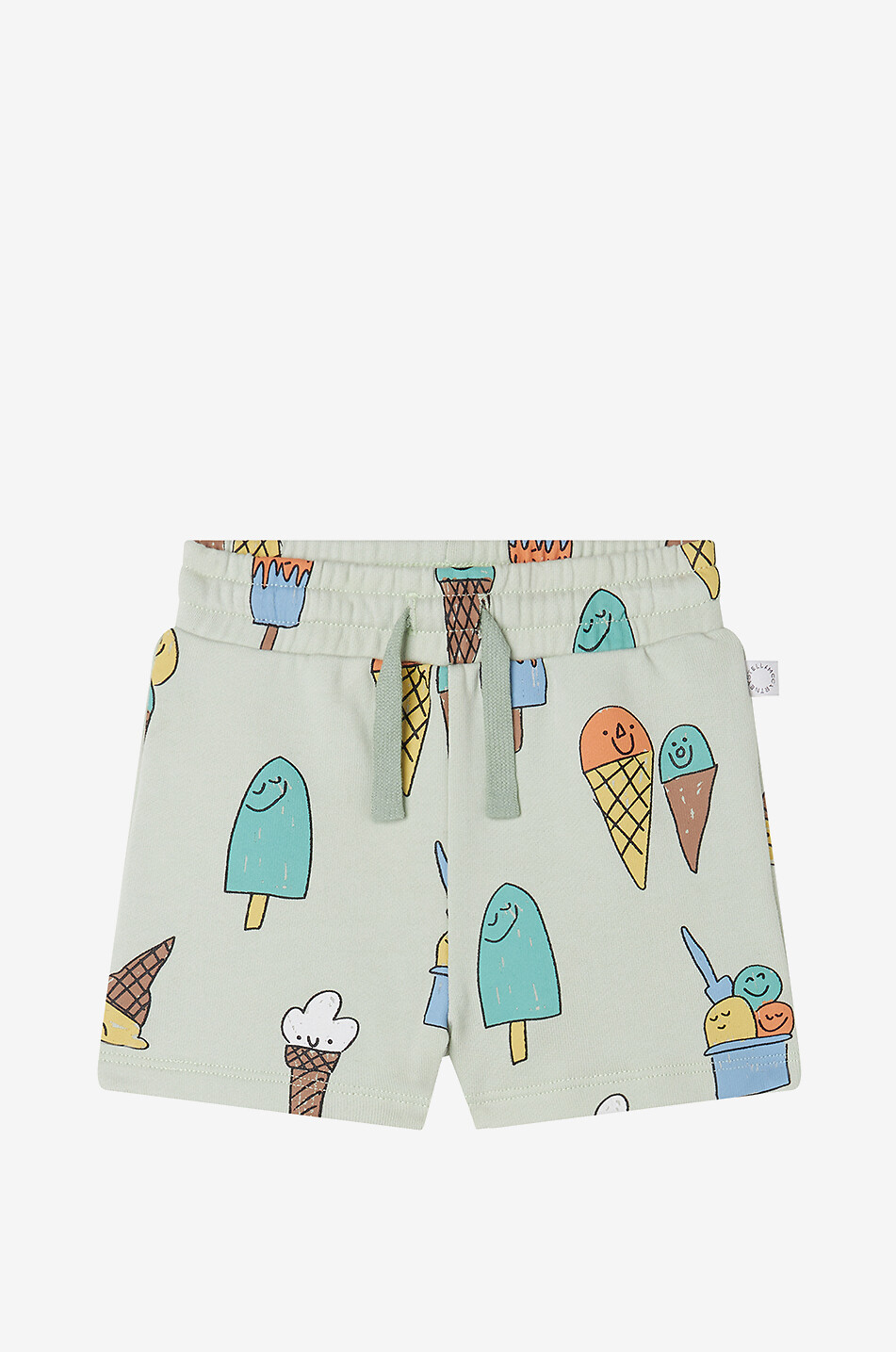 STELLA McCARTNEY KID Ice Cream baby sweat shorts Baby LIGHT GREEN 1