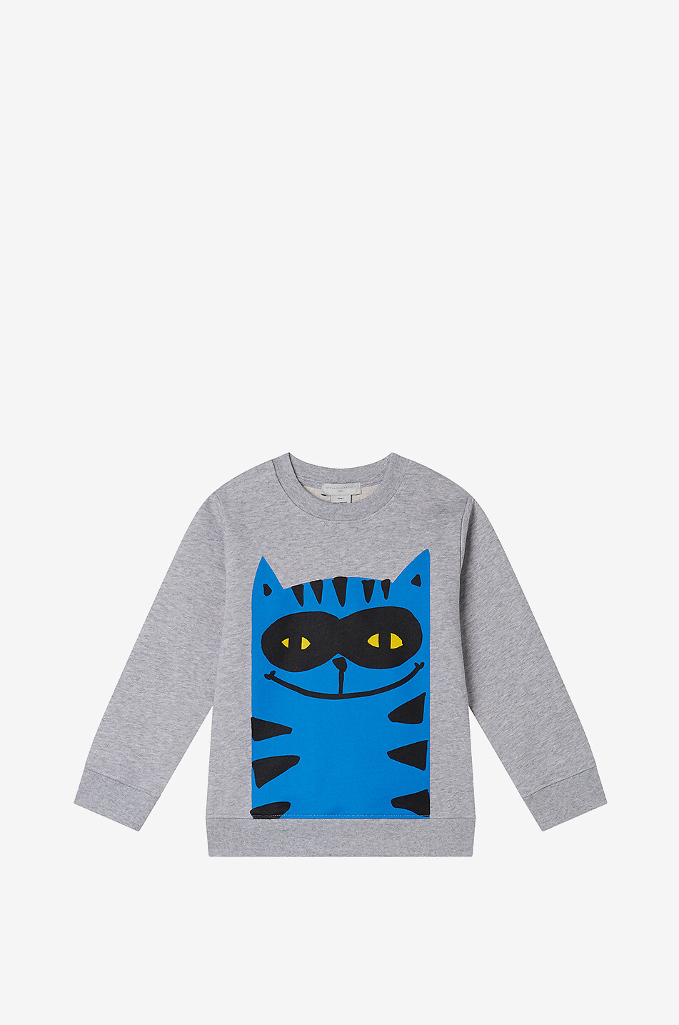 Sweat-shirt à col rond chiné garçon Masked Cat