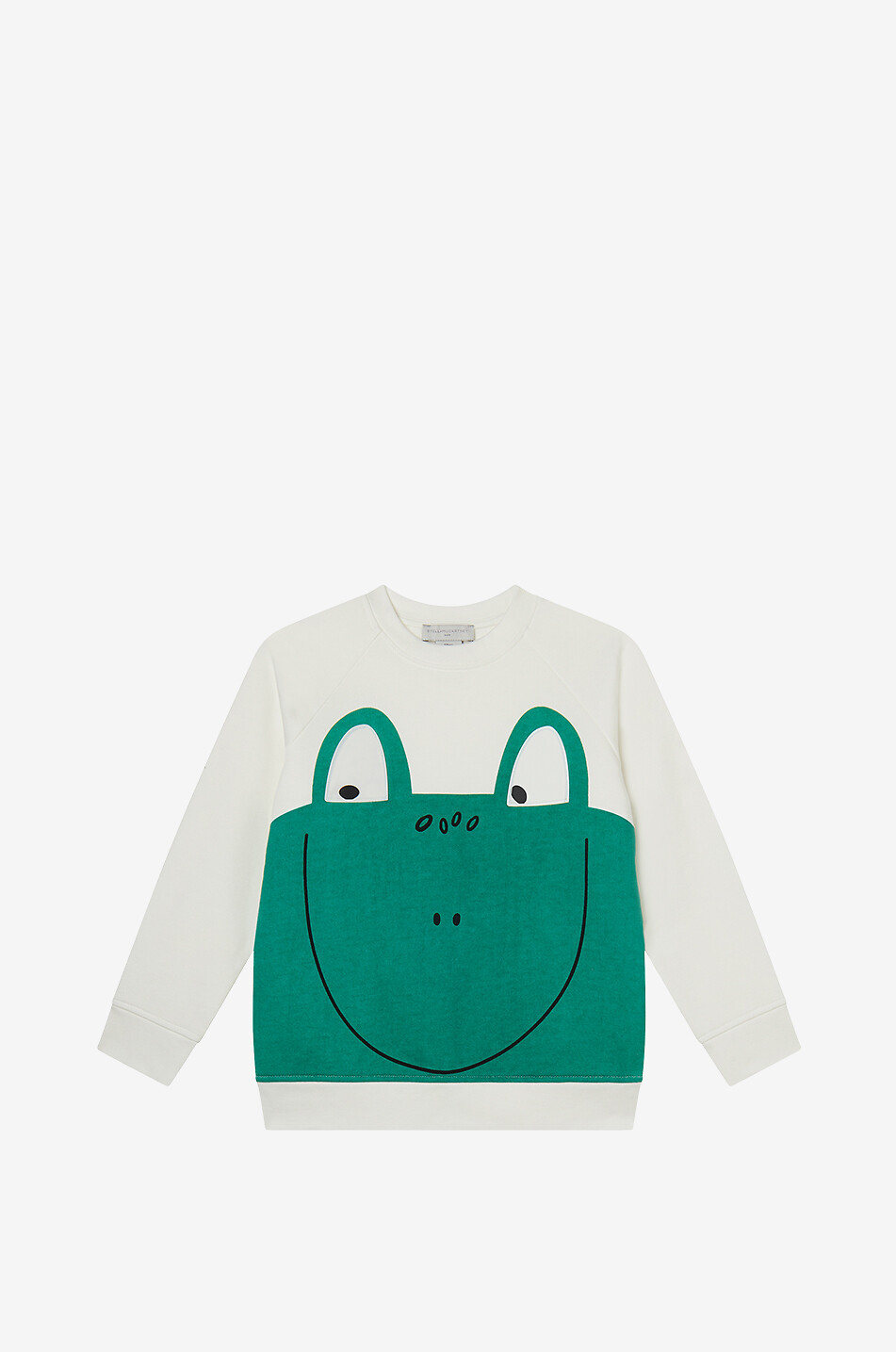 STELLA McCARTNEY KID Frog boys' crewneck sweatshirt Boy WHITE 1