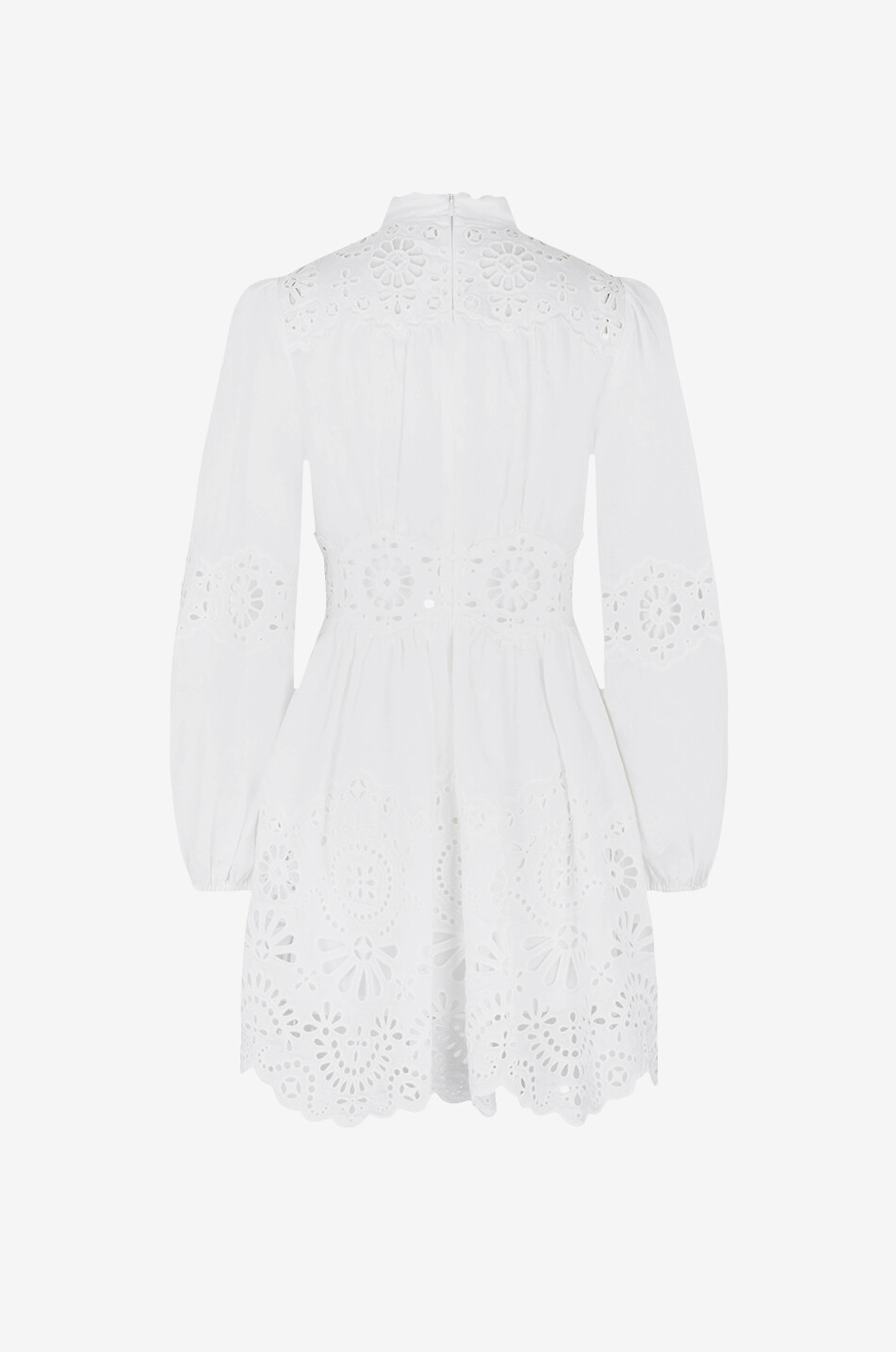 ZIMMERMANN Acacia Broderie openwork embroidered mini dress Women WHITE 2