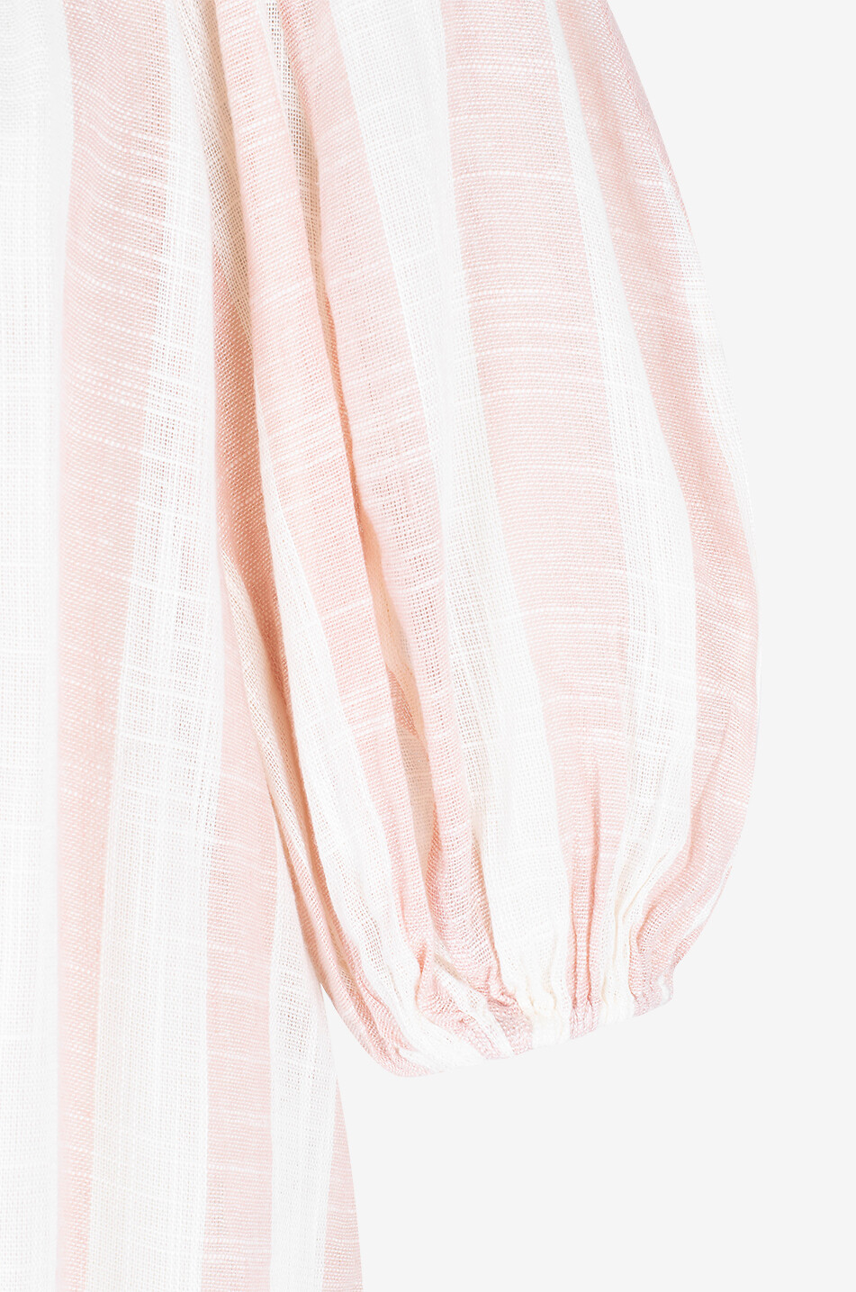 ZIMMERMANN Gestreiftes Hemd mit Puffärmeln Acacia Blouson Shirt Damen ROSA 6