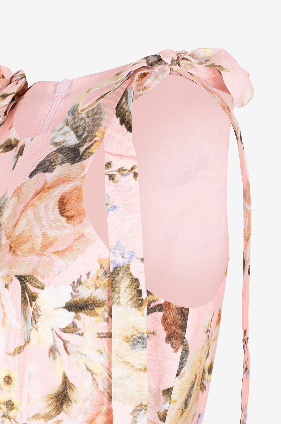 ZIMMERMANN Acacia Broderie embroidered linen midi dress Women PINK 3